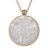 Ouroboros Jewellery Ice Of The Moon ~ round agate pendant necklaces