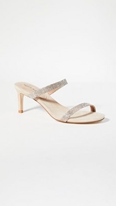 Jeffrey Campbell Royal Double Strap Sandals / crystal mules