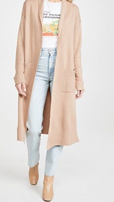 Line & Dot Victoria Duster Cardigan Taupe – longline cardigans