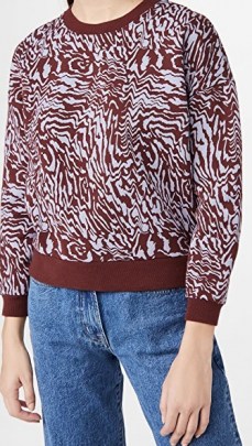Madewell Zebra Print Pullover Sweatshirt - flipped