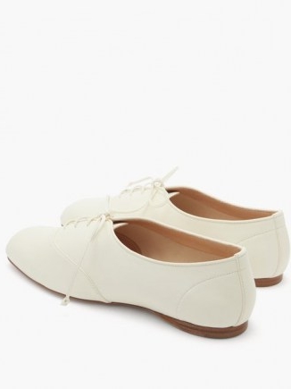 GABRIELA HEARST Maya square-toe nappa-leather oxford shoes | chic lace up flats