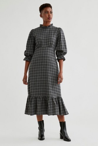 GHOST DARCEY DRESS Woven Check ~ checked dresses - flipped