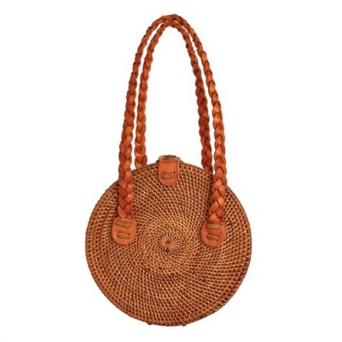 Betsy & Floss Nusa Round Basket Bag | circular bags