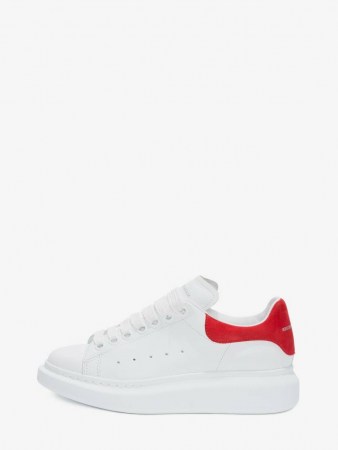 Alexander McQueen Oversized Sneaker in Lust Red | thick sole trainers - flipped