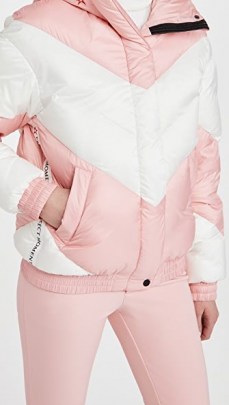 Perfect Moment Aspen Puffer ~ pink and white padded jackets