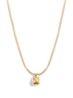 THEODORA WARRE Quartz crystal & diamond pendant necklace ~ small luxe pendants - flipped