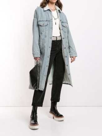 R13 oversized denim coat | casual coats - flipped