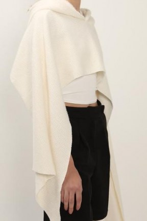 storets Kylie Hoodie Poncho Shawl ~ crop length shawls ~ cropped ponchos