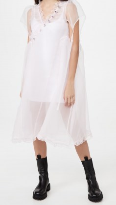Sandy Liang Telly Dress / sheer overlay dresses - flipped