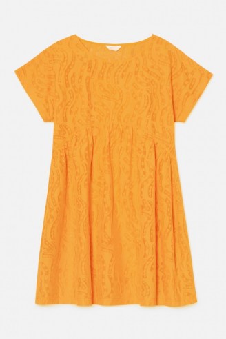 gorman STRIPEY DRESS / orange printed burnout smock dress