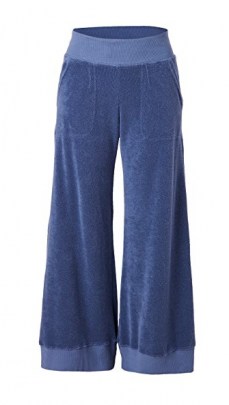 Warm Fun Minimal Pants ~ blue terry loungewear trousers - flipped