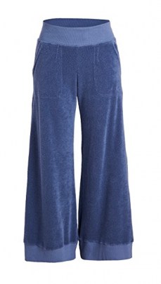 Warm Fun Minimal Pants ~ blue terry loungewear trousers