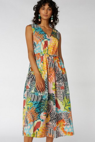 Camilla Perkins X Gorman ZEBRA TANK DRESS / colourful printed organic cotton dresses