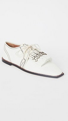 Zimmermann Lace Up Golf Shoes | fringed flats - flipped