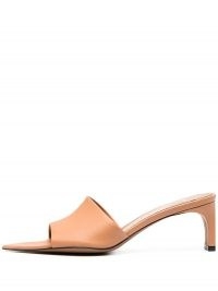 ATP Atelier Serranova pointed-toe mules in honeynut brown leather