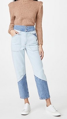 Ba&sh Apolo Jeans | colour block denim - flipped