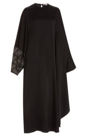 Stella McCartney Cape Dress ~ black relaxed fit occasionwear ~ draped evening dresses