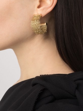 Completedworks Sense and Nonsense In Silicon Valley hoops earrings | wide statement hoops - flipped