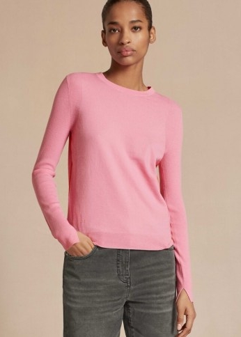 Contrast Tipping Jumper in Sugar Pink