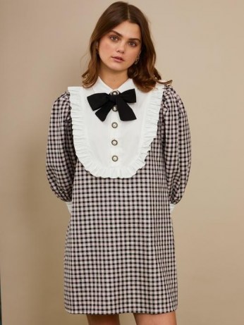 sister jane Attraction Check Mini Dress / checked vintage look dresses - flipped