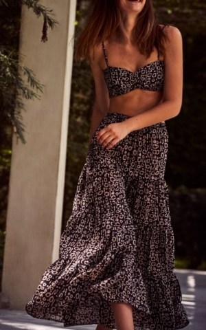 Alexis Farida Printed Voile Tiered Wide-Leg Pants ~ voluminous summer trousers ~ vacation clothing - flipped