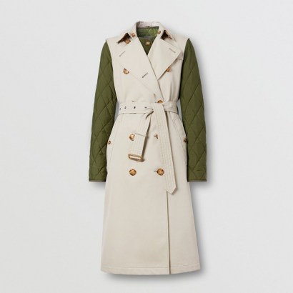 BURBERRY Sleeveless Trench Coat with Detachable Warmer ~ contemporary outerwear