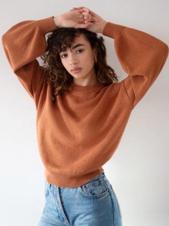 Reformation Freya Oversized Sweater | volume sleeve sweaters - flipped