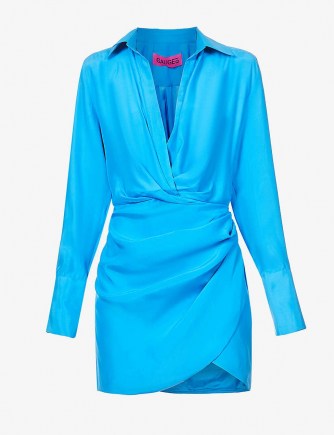GAUGE81 Naha wrap silk mini dress – contemporary fashion