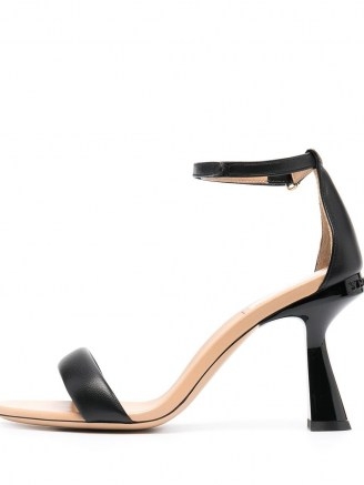 Givenchy Carène 94mm sandals ~ sculpted heels ~ black angled heel ankle strap sandal
