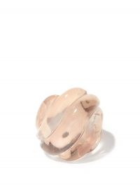 FERNANDO JORGE Gleam rose quartz, amethyst & 18kt rose gold ring ~ chunky pink statement rings