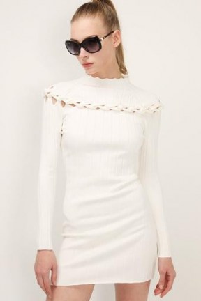 storets Ella Braid Detail Knit Dress | knitwear | dresses
