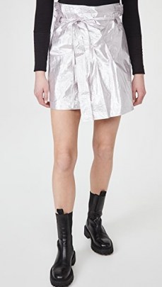 IRO Cove Skirt | lilac-silver mini skirts - flipped