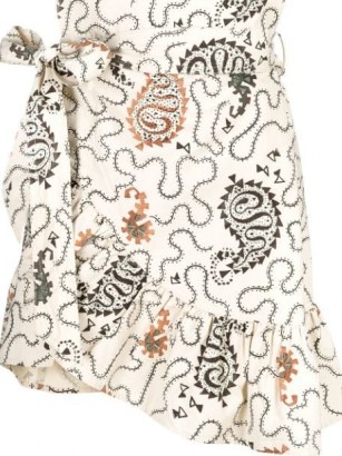 Isabel Marant Étoile abstract-print wrap skirt / paisley prints - flipped