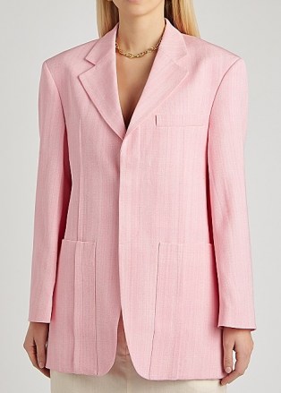 JACQUEMUS La Veste D’Homme pink blazer ~ boxy jackets ~ tailored blazers