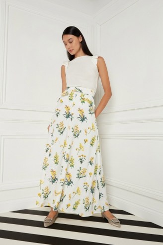 goat LAKE MEADOW LONG SKIRT ~ floral maxi skirts - flipped