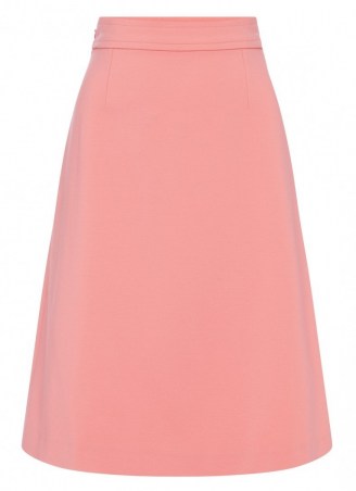 Goat LEAR JERSEY SKIRT ~ bright coral A-line skirts - flipped