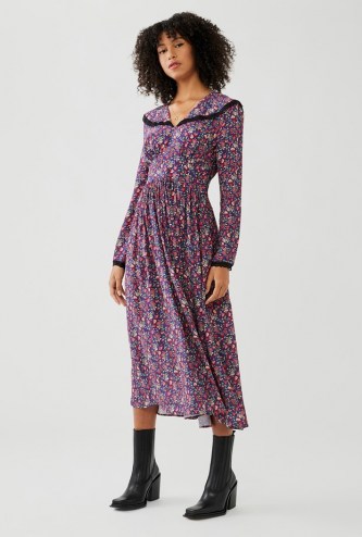 GHOST FABLE DRESS Paisley Ditsy ~ floral shawl collar dresses