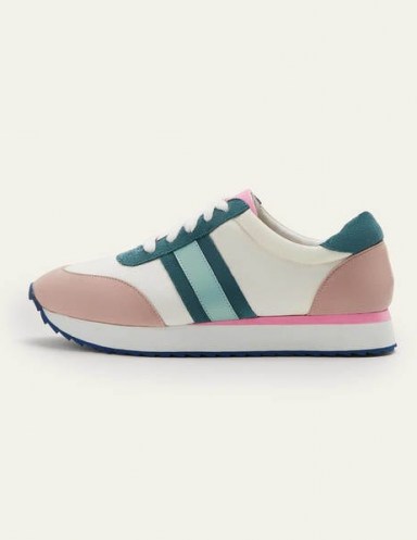 Boden May EVA Trainers – White/Submarine | multicoloured sneakers - flipped