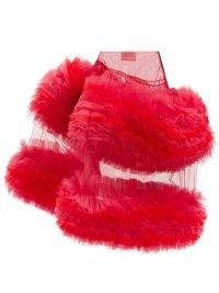 MOLLY GODDARD Milo pink asymmetric frilled tulle skirt