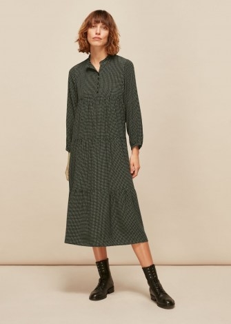 WHISTLES LONGLINE MARK ENORA DRESS / tiered day dresses / sustainable fashion - flipped
