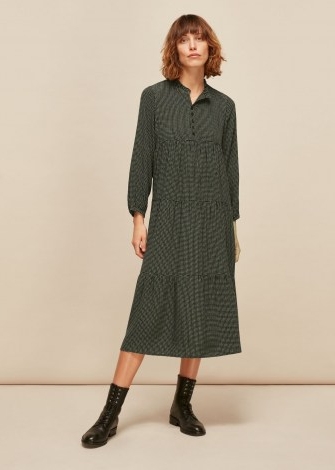 WHISTLES LONGLINE MARK ENORA DRESS / tiered day dresses / sustainable fashion