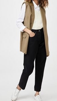 MUNTHE Sibi Vest ~ camel brown sleeveless jackets