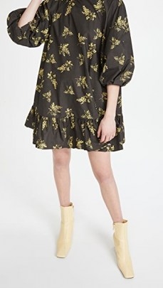 Naya Rea Stella Dress / floral voluminous sleeve dresses - flipped