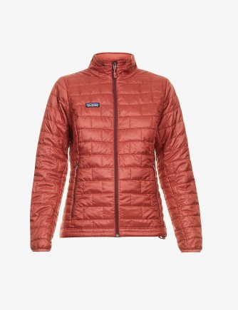 PATAGONIA Nano Puff recycled shell jacket in Spanish Red - flipped