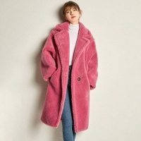 Ultamodan Pink Shearling Teddy Bear Icon Coat