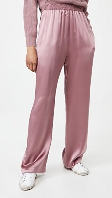 Sablyn Penelope Silk Trousers ~ casual rose pink pants ~ sports luxe - flipped