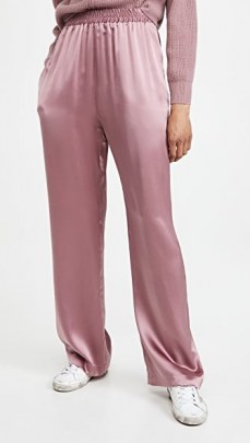 Sablyn Penelope Silk Trousers ~ casual rose pink pants ~ sports luxe