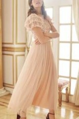 needle & thread SHIRLEY RIBBON BODICE ANKLE MAXI DRESS ~ pink occasion dresses - flipped