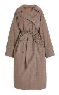 Toteme Techno Cotton Trench Coat ~ classic self tie coats
