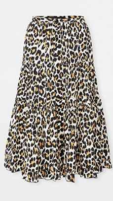 The Marc Jacobs The Prairie Skirt / tiered leopard print skirts - flipped